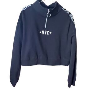 NYC BRONX cropped sweatshirt size M by Divided
